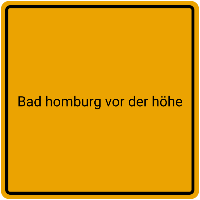 Meldebestätigung Bad Homburg vor der Höhe